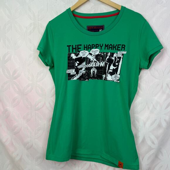 BMW Motorrad The Happy Maker Damen Comic Strip Graphic Tee Womens Size L NWT - Picture 6 of 11